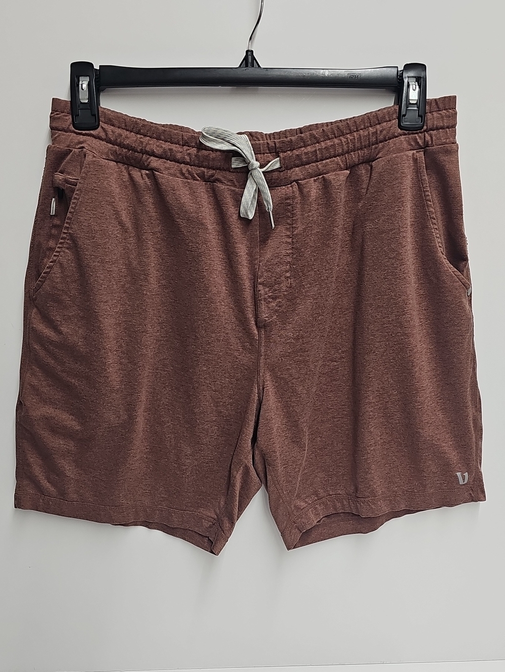 Vuori Rust Brown Performance Drawstring Shorts